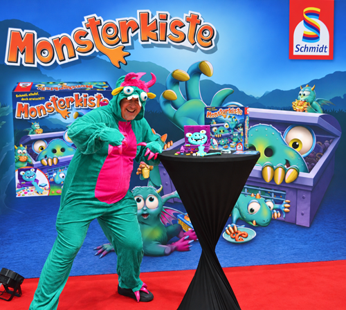 Monsterkiste Monsterkostüm am Messestand